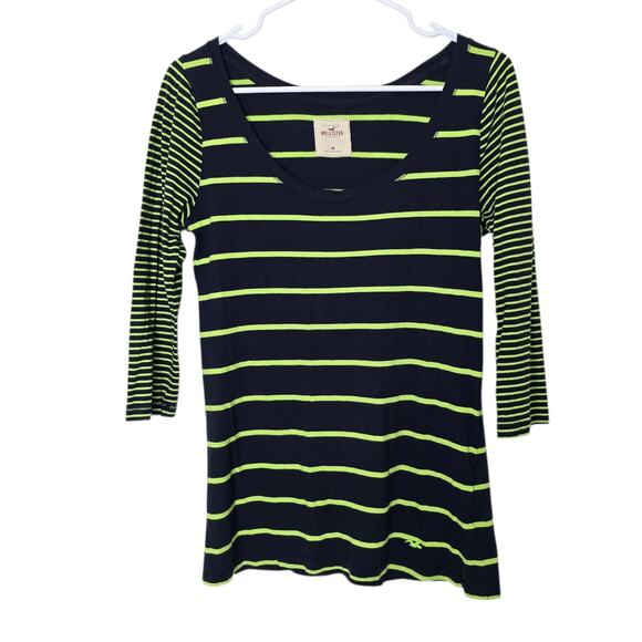 Y2K Hollister Striped Top M Bella Swan Twilight Aesthetic 2000s Grunge Emo - Picture 1 of 6